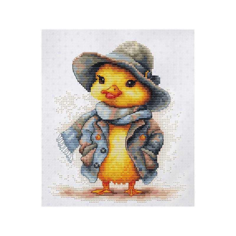 Kit de broderie Le canard détective Kit de broderie Le canard détective