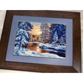 Kit de broderie Paysage d'hiver