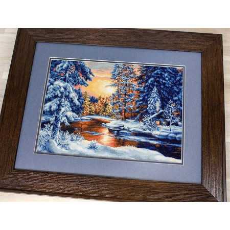 Kit de broderie Paysage d'hiver