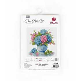 Kit de broderie Vase avec Hortensia