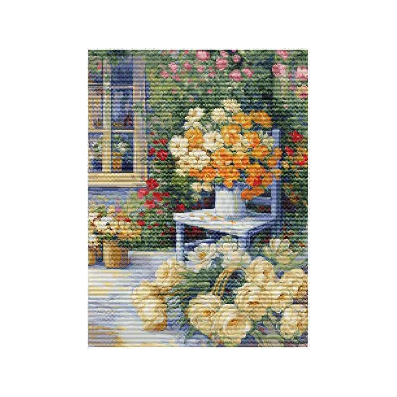 Kit de broderie Coin jardin