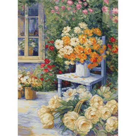 Kit de broderie Coin jardin