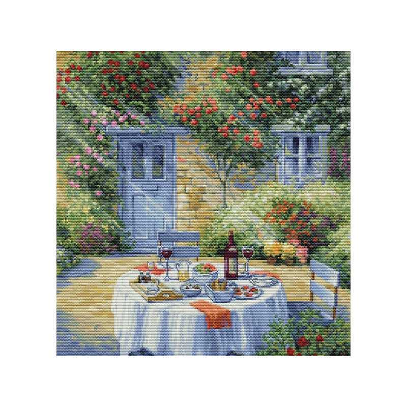 Kit de broderie Jardin romantique