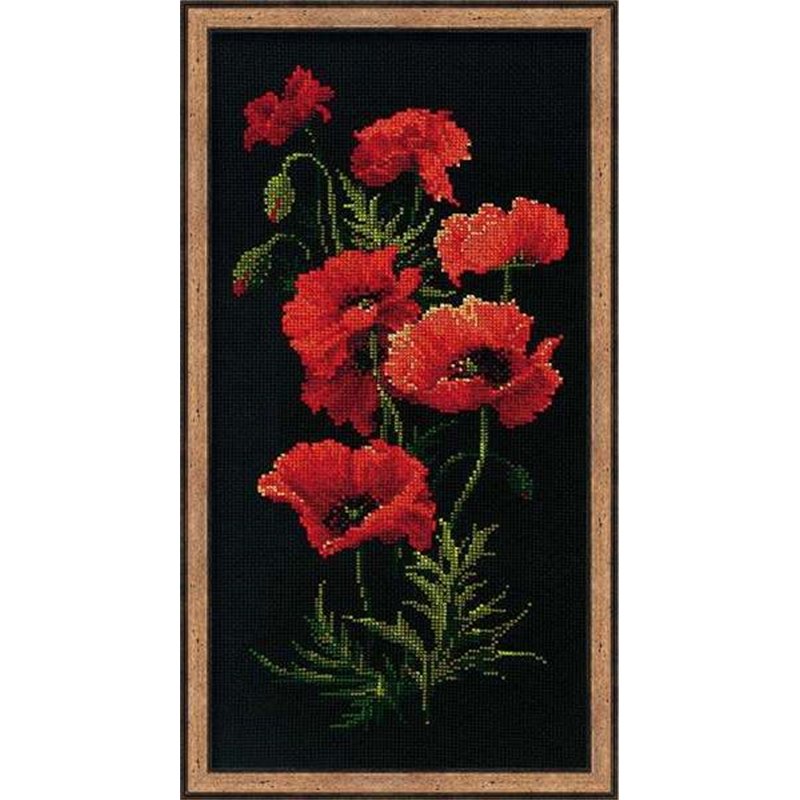 Kit de broderie Coquelicots