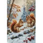 Kit de broderie La joie des écureuils Kit de broderie La joie des écureuils