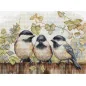 Kit de broderie Mésanges sur la clôture