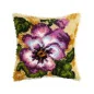 Kit coussin au point noué fleurs 4086