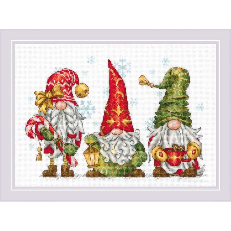 Embroidery kit Jolly Gnomes