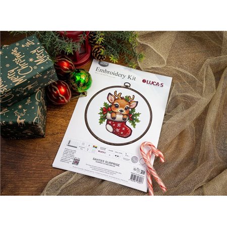 Kit de broderie La surprise du Père Noël