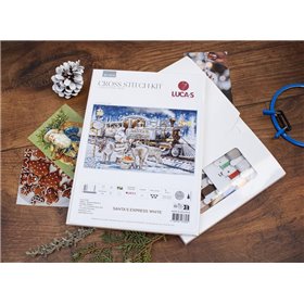 Kit de broderie Express du Père Noël Blanc