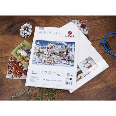 Kit de broderie Express du Père Noël Blanc