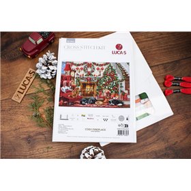 Kit de broderie Cheminée chaleureuse