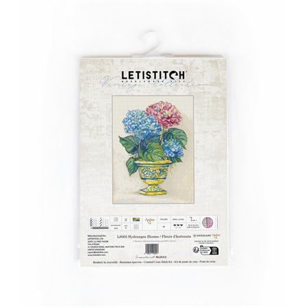 Kit de broderie Fleurs d'hortensia