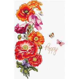 Embroidery kit Poppy