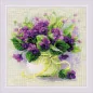Kit de broderie Violettes en pot