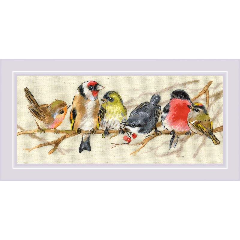 Kit de broderie Oiseaux sur la branche