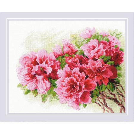 Embroidery kit Gorgeous Azalea