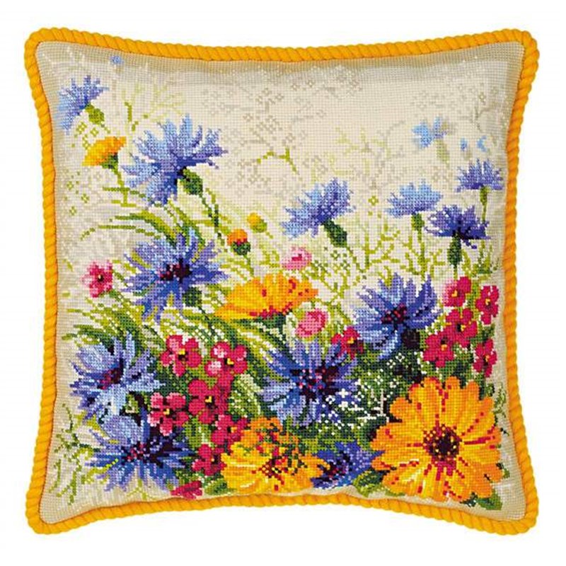 Kit coussin au point croix Pelouse mauresque