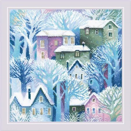 Kit coussin au point croix Ville