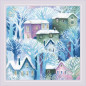 Cross stitch cushion kit Town