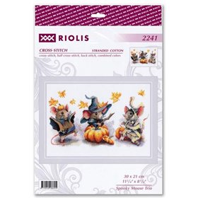 Riolis Embroidery kit Spooky Mouse Trio