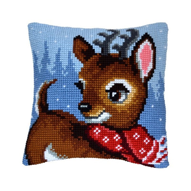Kit coussin au point croix Cerf 99063