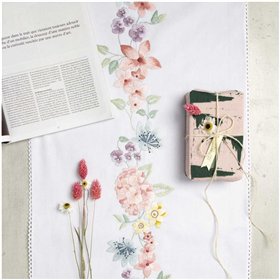 Kit chemin de table Couronne d'Hortensias