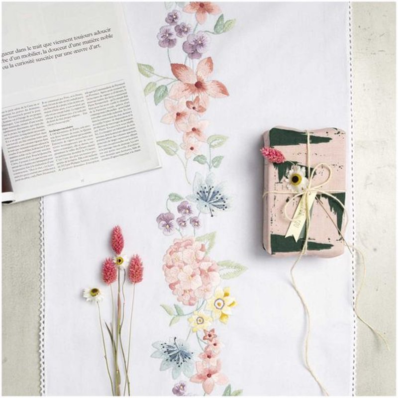 Kit chemin de table Couronne d'Hortensias Kit chemin de table Couronne d'Hortensias