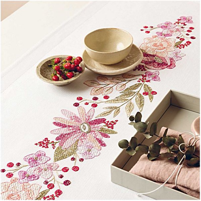 Kit chemin de table couronne d'automne Kit chemin de table couronne d'automne