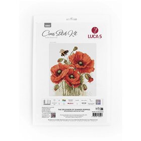 Kit de broderie La splendeur des coquelicots d'été