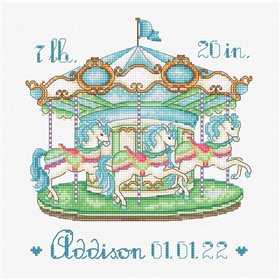 Embroidery kit Baby Carousel