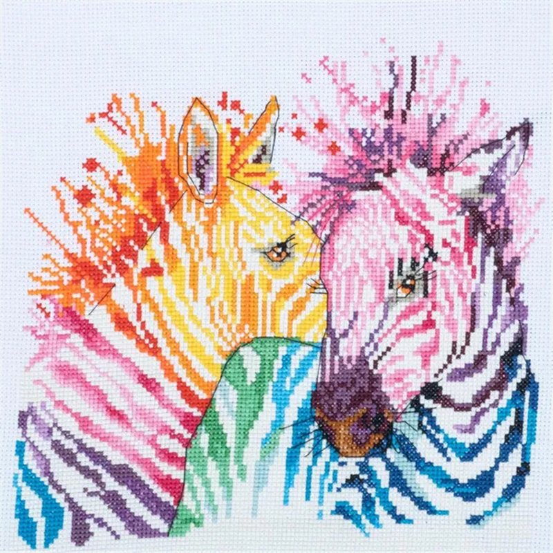 Embroidery kit Zebras