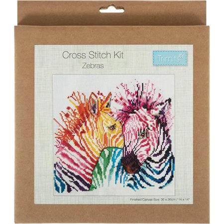 Kit de broderie Zèbres