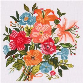 Kit de broderie Bouquet de fleurs