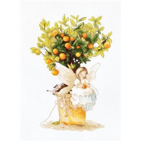 Kit de broderie la mandarine