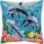 Kit coussin au point croix Dauphins