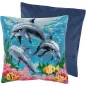 Kit coussin au point croix Dauphins