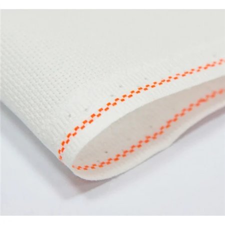 Toile Aida 14 50 x 100 cm blanc