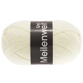Meilenweit Uni 100 Off white 1113