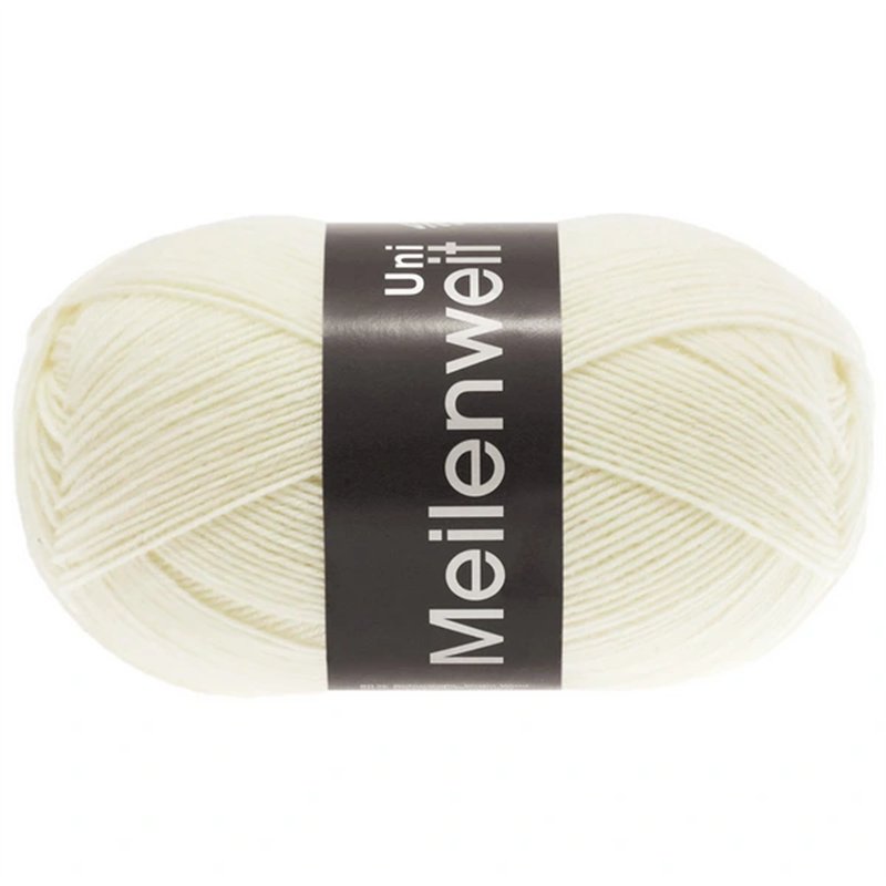 Meilenweit Uni 100 Off white 1113