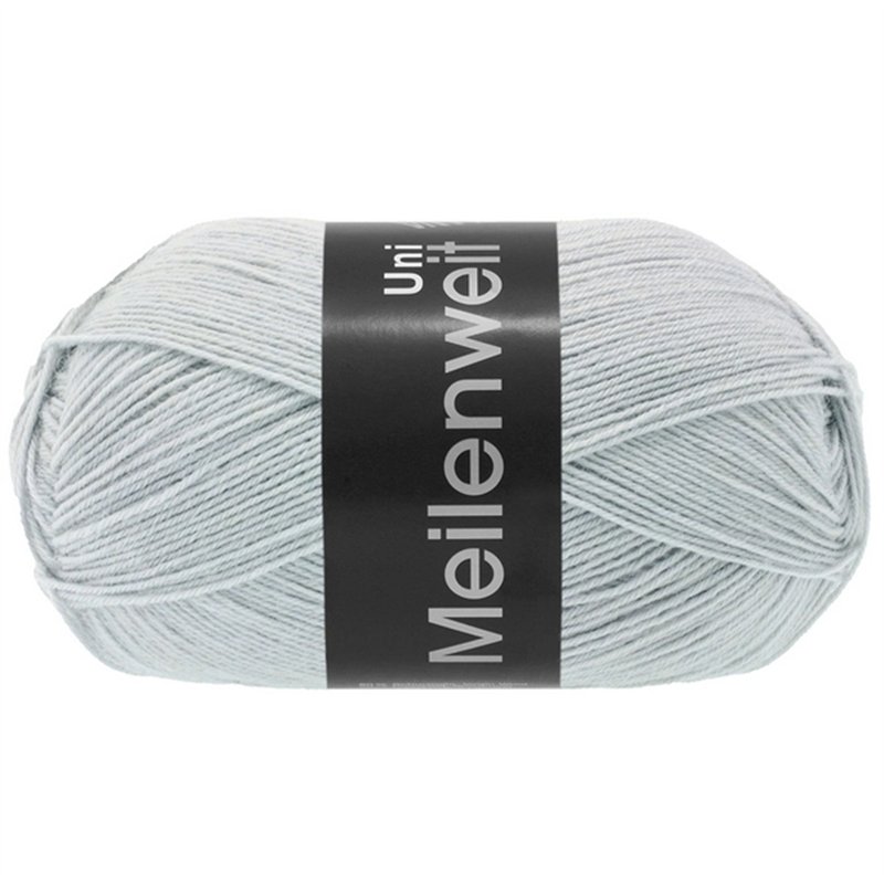 Meilenweit Uni 100 gris argent 1383