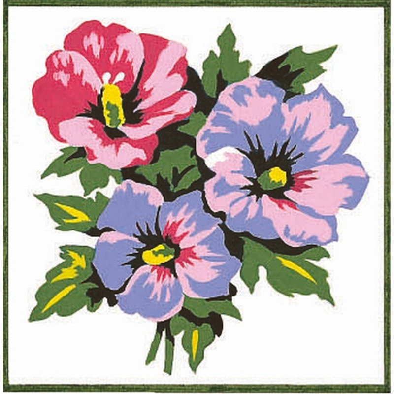 Kit canevas Fleurs 2