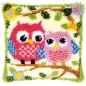 Kit coussin au point noué Chouettes sur branche 149752