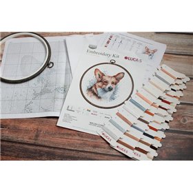 Kit de broderie Corgi gallois
