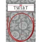 Twist cable rouge 35 cm small Twist cable rouge 35 cm small