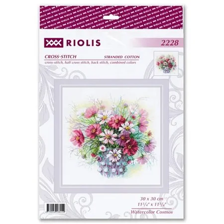 Kit de broderie Cosmos aquarelle