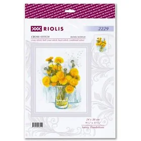 Riolis Embroidery kit Sunny Dandelions