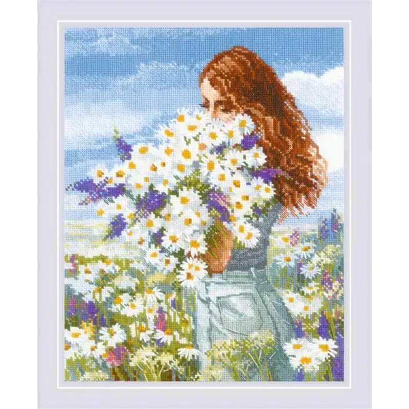 Embroidery kit Chamomile Happiness