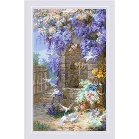 Kit de broderie Printemps d'après le tableau d'E. Bidou