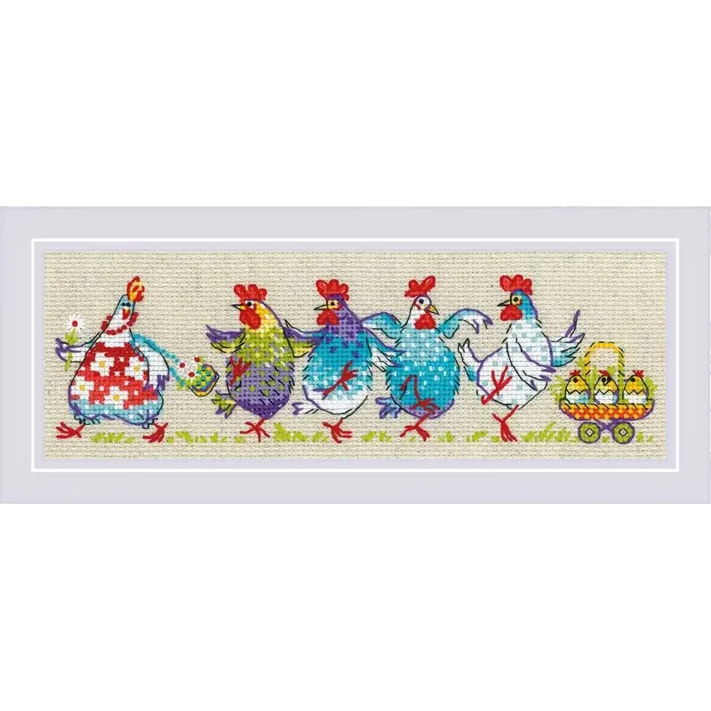 Embroidery kit Cluck-cluck Embroidery kit Cluck-cluck